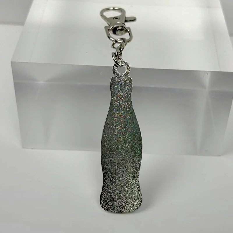 Coca Cola Glass Bottle Shaped Metal Keychain7