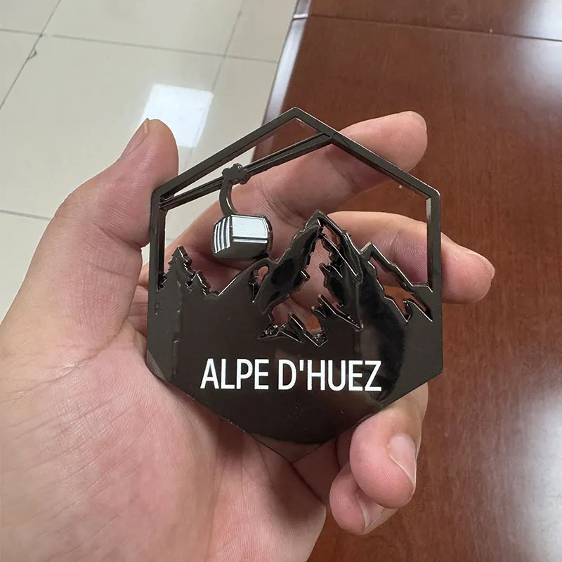 Custom ALPE D'HUEZ Refrigerator Magnet1