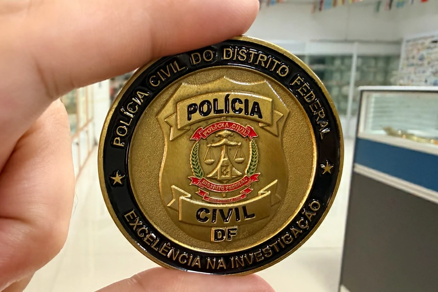 POLICIA CIVIL DF DISTRITO FEDERAL Brass Commemorative Coin