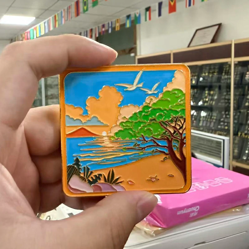 Sunset Beach Bird Refrigerator Sticker Souvenir5