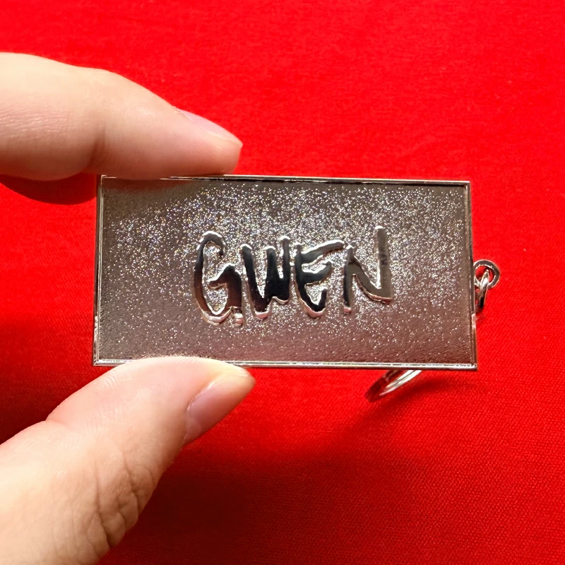 BINI Girl Group Star Merchandise Nameplate Metal Keychain2