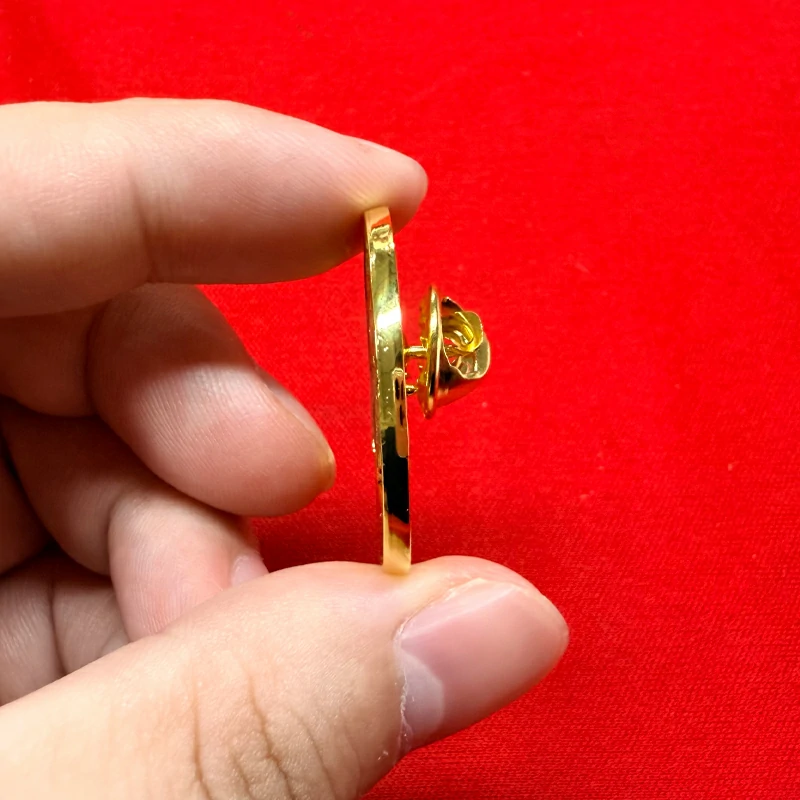 LIDERA Women's Leadership Themed Openwork Enamel Gold-Plated Badge2