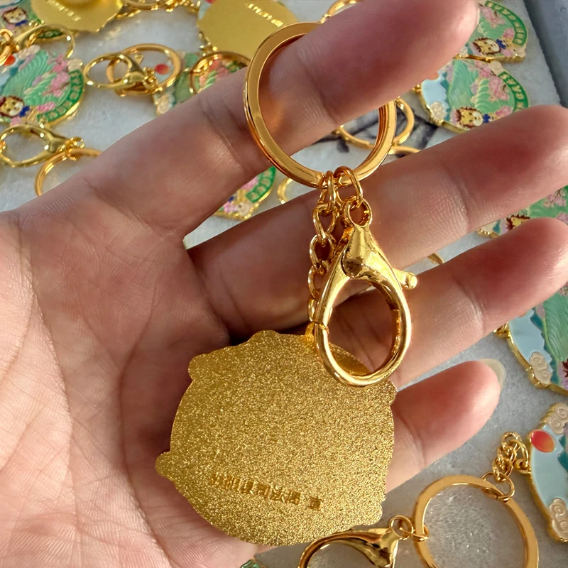 Pengyang County Cartoon Lion National Style Rule of Law Cultural and Creative Keychain5