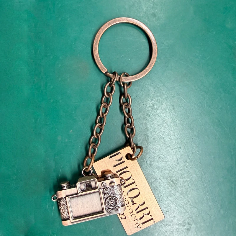 Photo Art Brand Copper Camera Pendant Keychain1