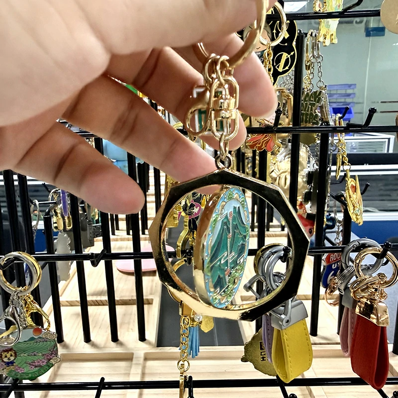 Mount Taishan Metal Rotary Keychain4