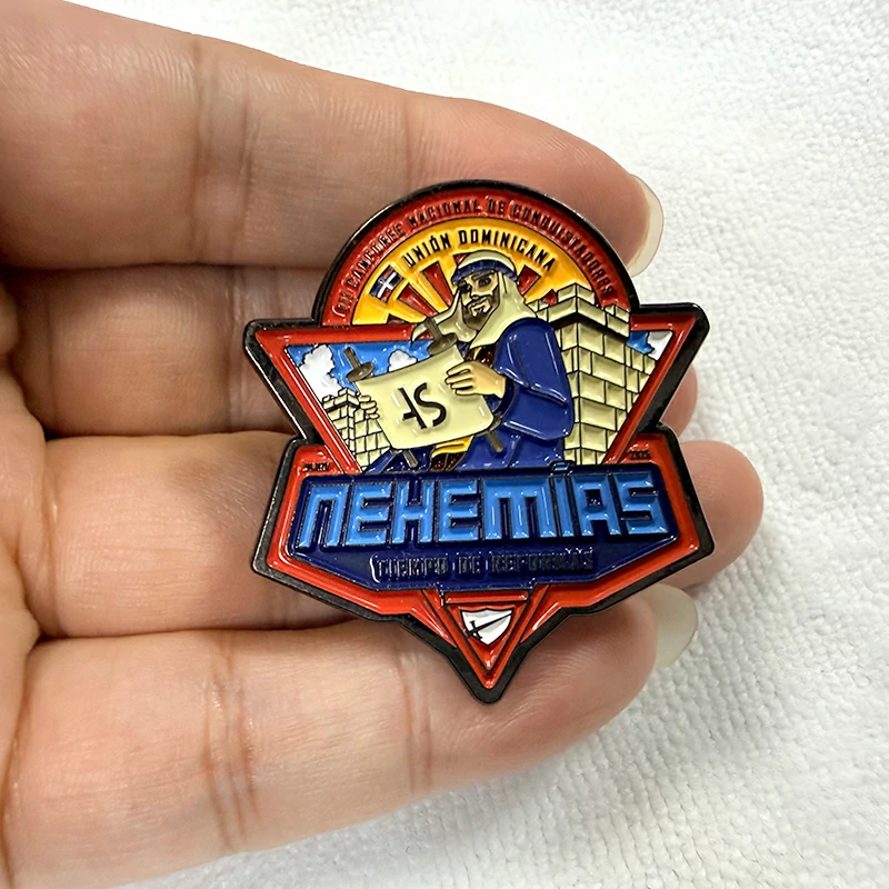 Nehemías Star Shaped Color Enamel Event Lapel Pin1