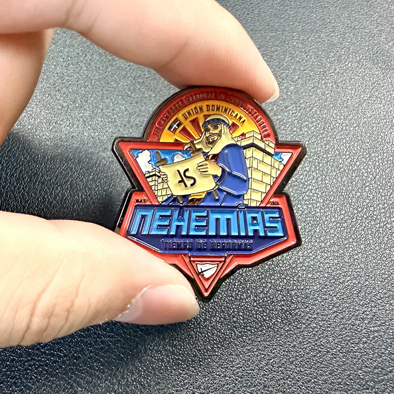 Nehemías Star Shaped Color Enamel Event Lapel Pin4