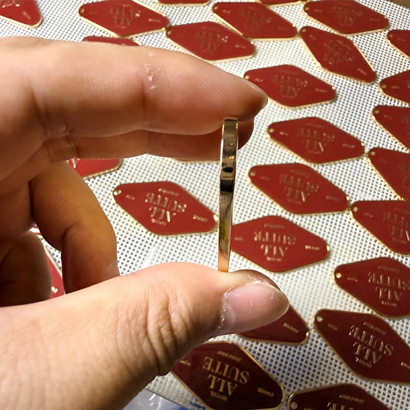 Enamel Hotel Room Metal Key Tag2