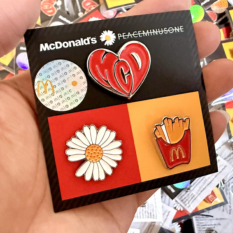 McDonalds Fries Badge Set3