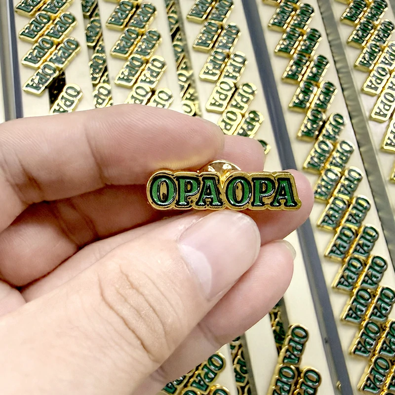 OPAOPA Letter Enamel Lapel Pin1