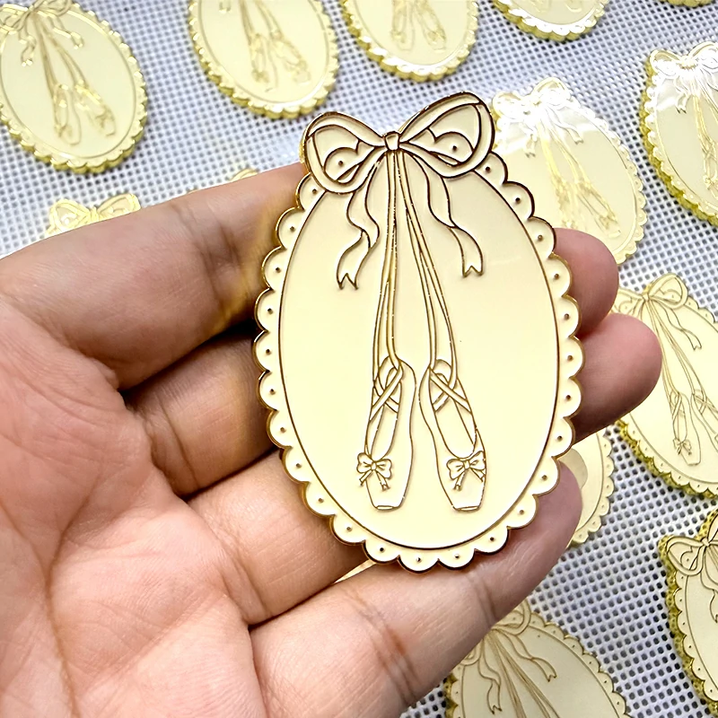 Ballet Slipper Bow Magnet Badge2