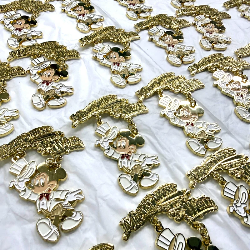 Enamel Mickey Mouse Metal Badge1