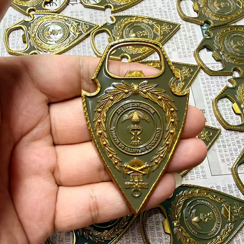 Shield Shape Enamel Metal Bottle Opener2