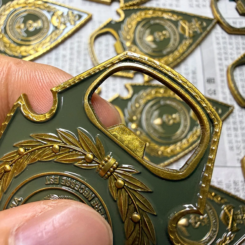 Shield Shape Enamel Metal Bottle Opener5